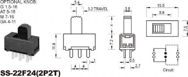 撥動開關(guān)結(jié)構(gòu)圖
