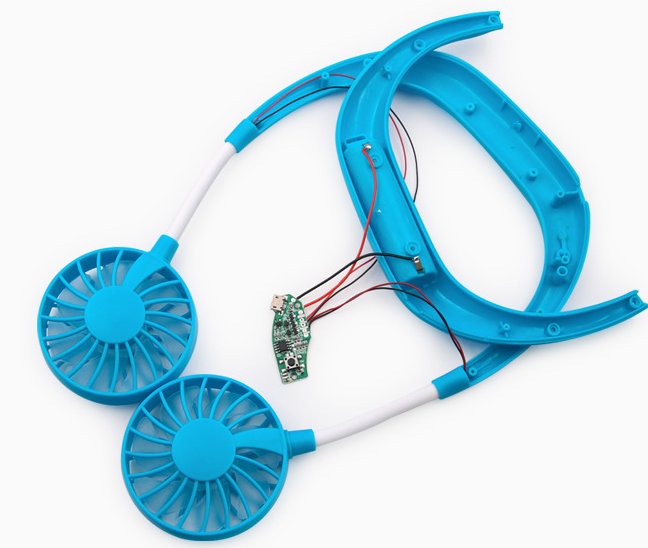 掛脖小風扇輕觸開關(guān)的應用