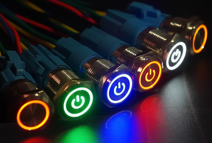 帶燈不銹鋼按鍵開關(guān)