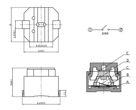 無(wú)聲輕觸開(kāi)關(guān)尺寸